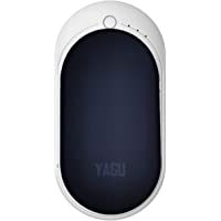 YAGU Calentador de manos de 5200 mAh- USB recargable- portátil- calentador de manos y banco de energía- calefacción de 3…